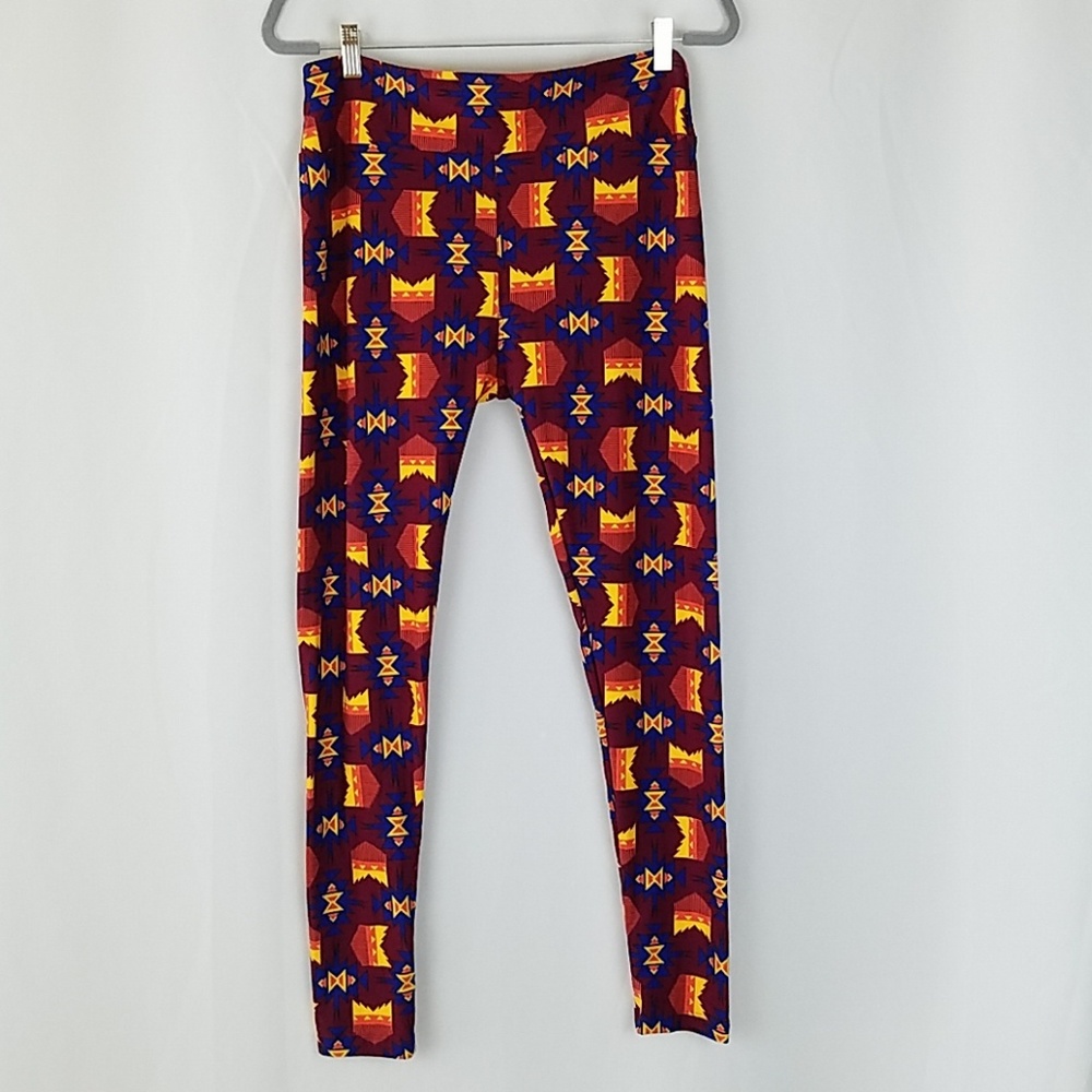 Lularoe Women T/C Tall & Curvy Leggings Aztec Pattern Lounge Relax Vacation Boho